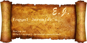 Engyel Jeremiás névjegykártya